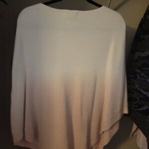 Barefoot Dreams Ocean Breeze Poncho in Rose Mist Ombre